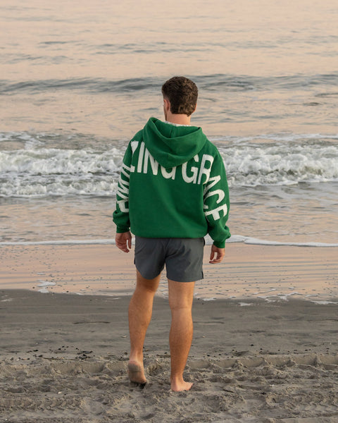 Green | Caleb is 5'8" wearing a L