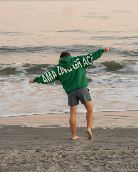 Green | Caleb is 5'8" wearing a L