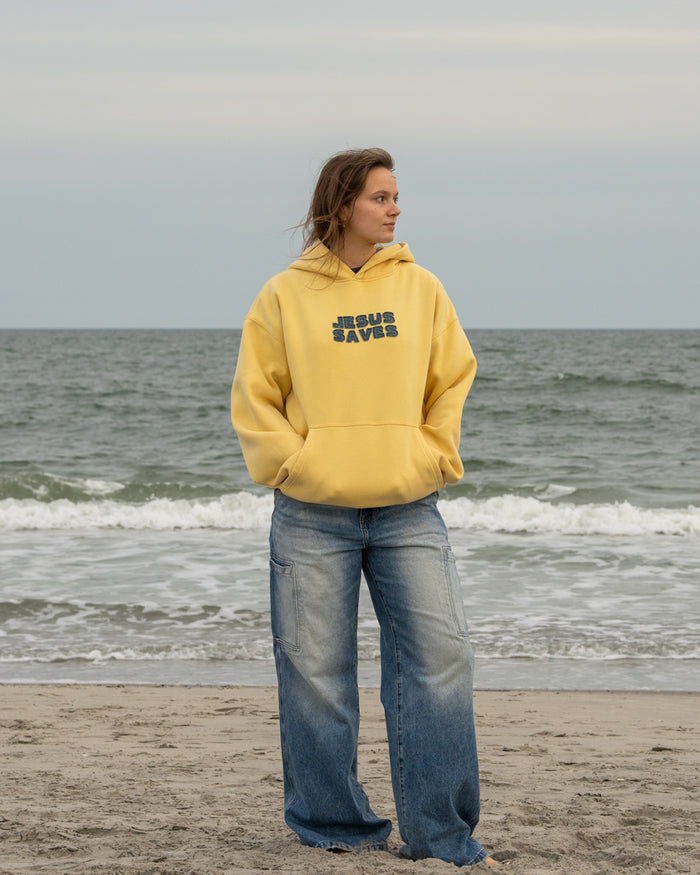 Jesus Saves Patchwork Christian Hoodie