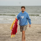 Light Blue | Brett is 6'1" wearing size XL