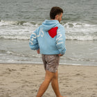 Light Blue | Caleb is 5'8" wearing size L