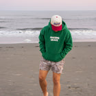 Green | Caleb is 5'8" wearing size M