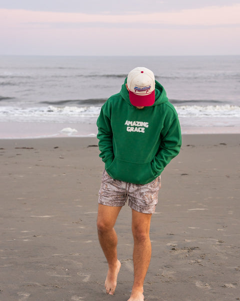 Green | Caleb is 5'8" wearing size M