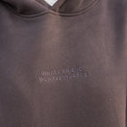 Dark Gray | WHAT A FRIEND WE HAVE IN JESUS embroidered tone on tone, MJ is 5'9" wearing size L