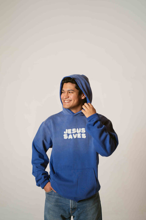 PRE - ORDER Jesus Saves Heavy Cut & Sew Hoodie - Forty - Six Ten Apparel Co.
