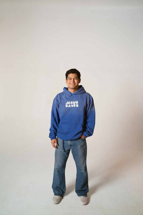 PRE - ORDER Jesus Saves Heavy Cut & Sew Hoodie - Forty - Six Ten Apparel Co.