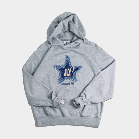 PRE - ORDER JLY Denim Star Heavy Hoodie - Forty - Six Ten Apparel Co.