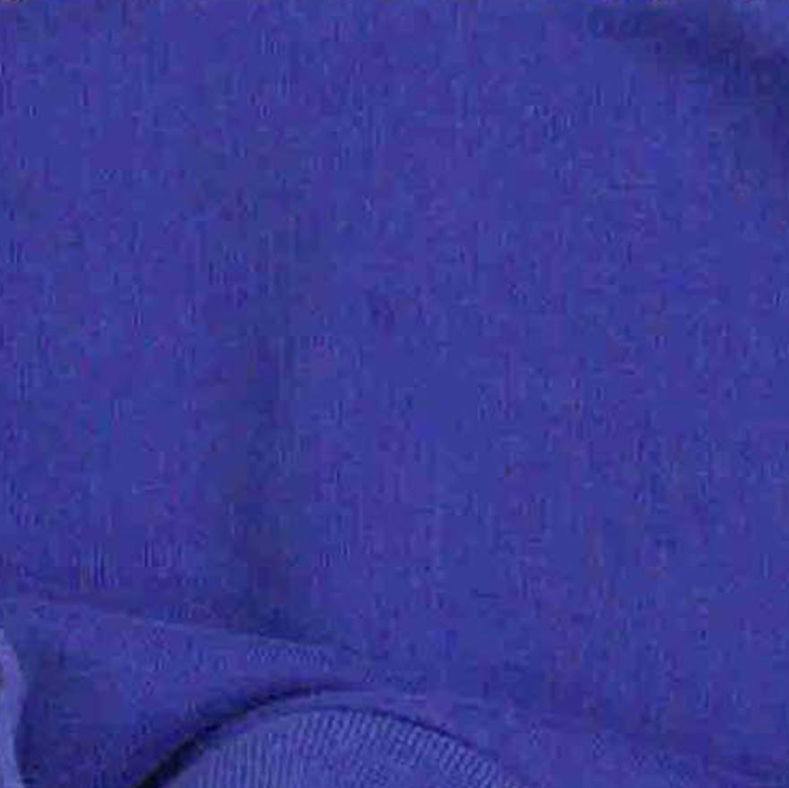 royal blue cotton fabric swatch close-up, textured apparel material detail