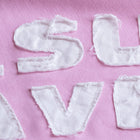Pink | 100% cotton patchwork lettering