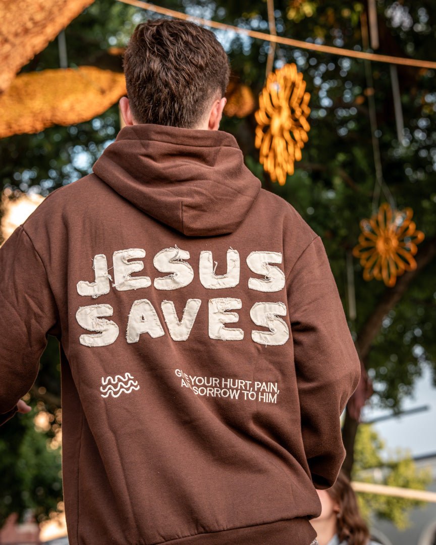 Jesus Saves Patchwork Hoodie – Forty-Six Ten Apparel Co.