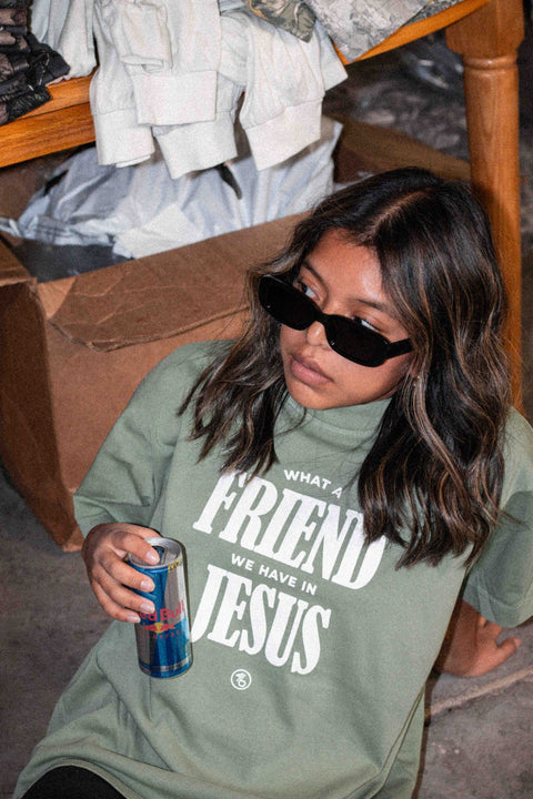 What A Friend Heavy Tee - Forty - Six Ten Apparel Co.