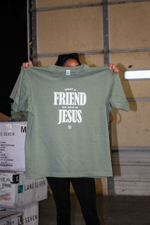 What A Friend Heavy Tee - Forty - Six Ten Apparel Co.