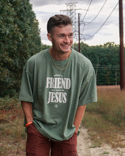 What A Friend Heavy Tee - Forty - Six Ten Apparel Co.