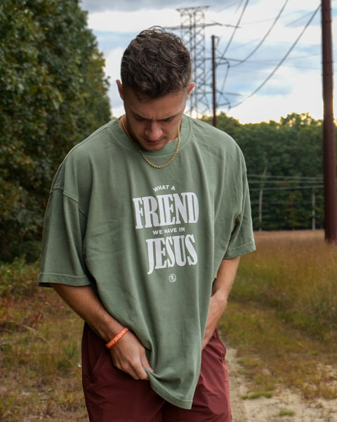 What A Friend Heavy Tee - Forty - Six Ten Apparel Co.
