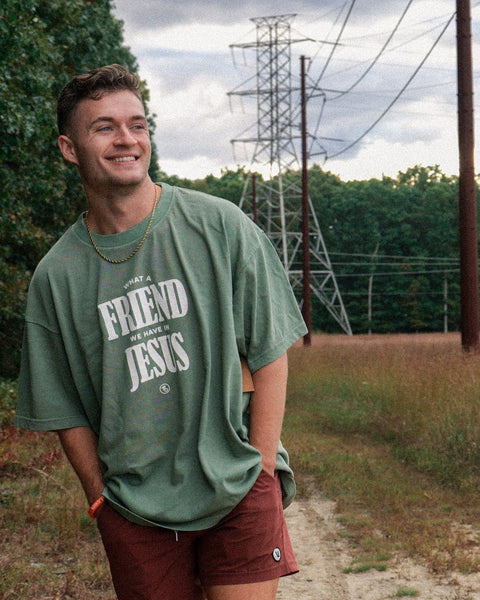 What A Friend Heavy Tee - Forty - Six Ten Apparel Co.