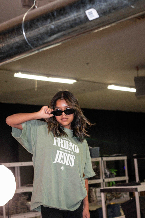 What A Friend Heavy Tee - Forty - Six Ten Apparel Co.