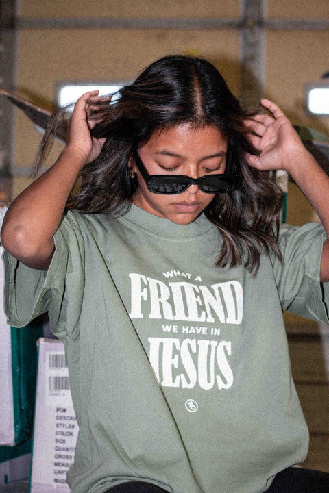 What A Friend Heavy Tee - Forty - Six Ten Apparel Co.