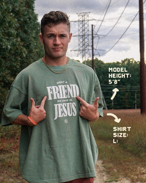 What A Friend Heavy Tee - Forty - Six Ten Apparel Co.