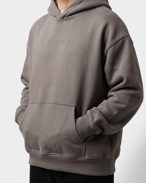Relaxed heavyweight fit with tone on tone chest embroidery