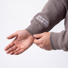 I AM WITH YOU Isaiah 41:10 sleeve embroidery in white