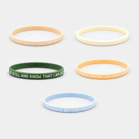 Christian Rubber Bracelet 6 Pack