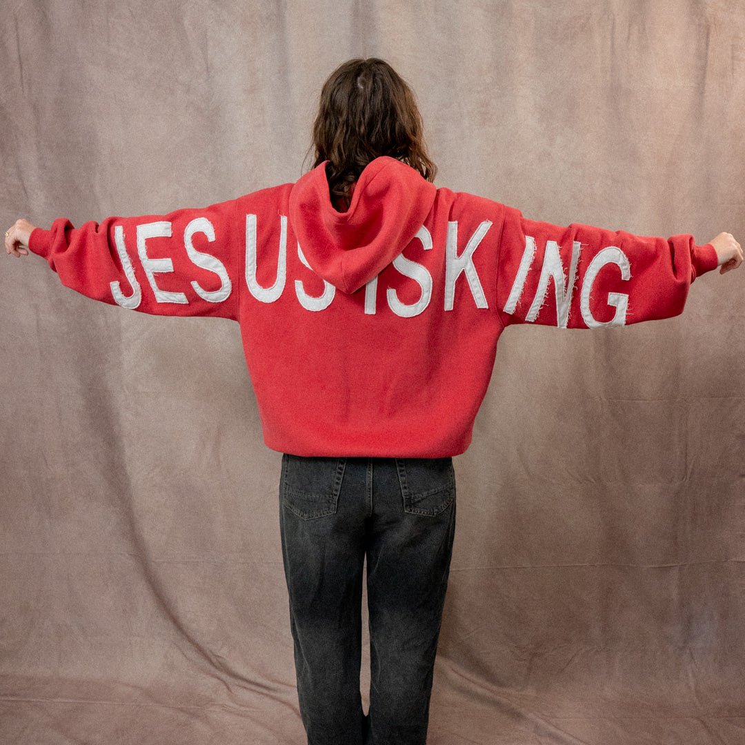 ZIP-UP Jesus Series Patchwork Hoodie – Forty-Six Ten Apparel Co.