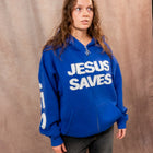 ZIP UP Jesus Series Patchwork Hoodie - Forty - Six Ten Apparel Co.